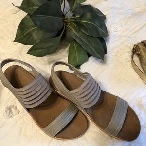 skechers cork wedge sandals